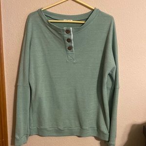 And the Why quarter button sweater size small